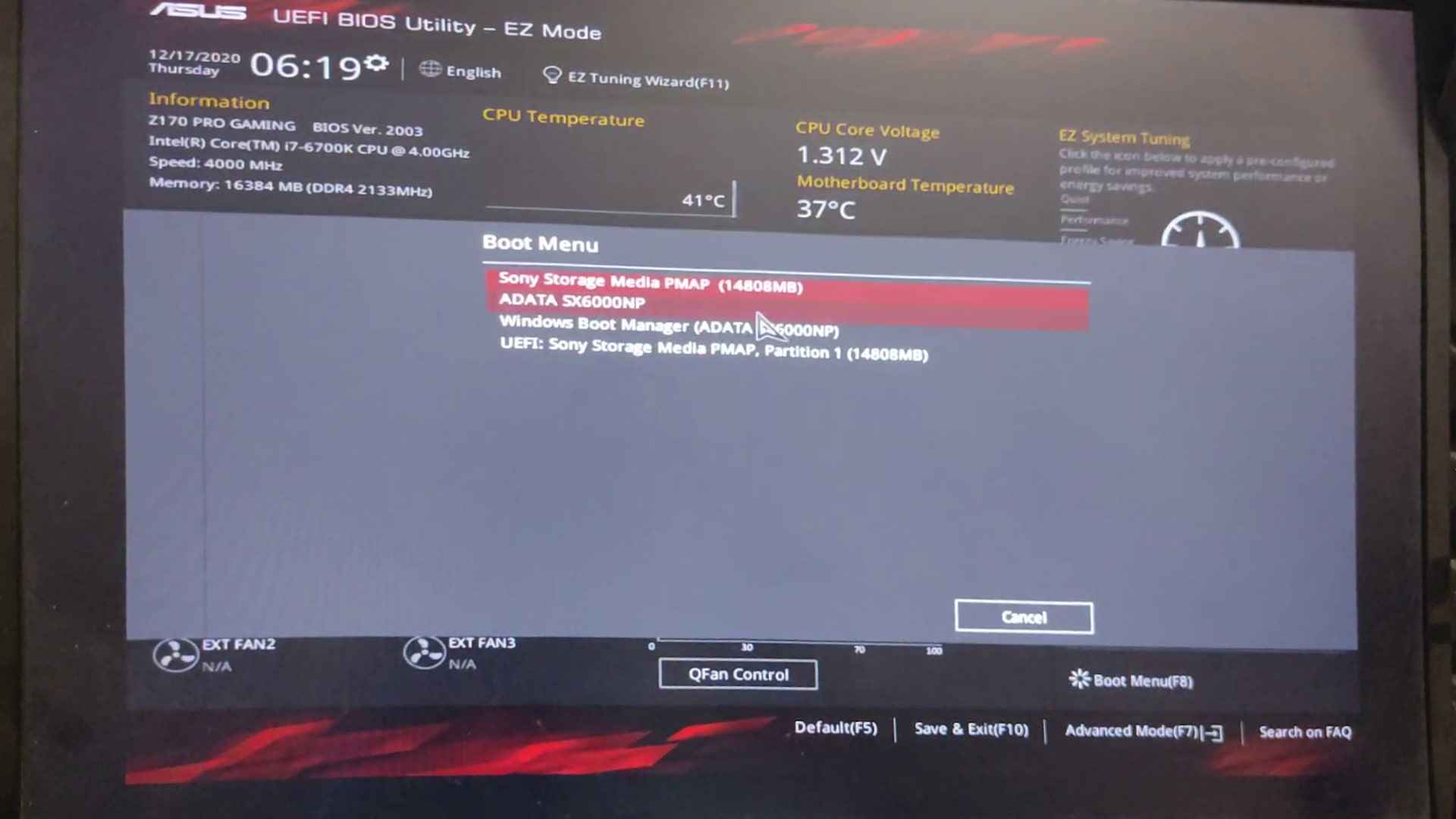 Choose the USB drive or bootable device as the primary boot option