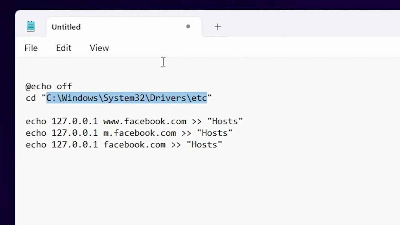 Command for bloking any Bad adult or Addicted Website