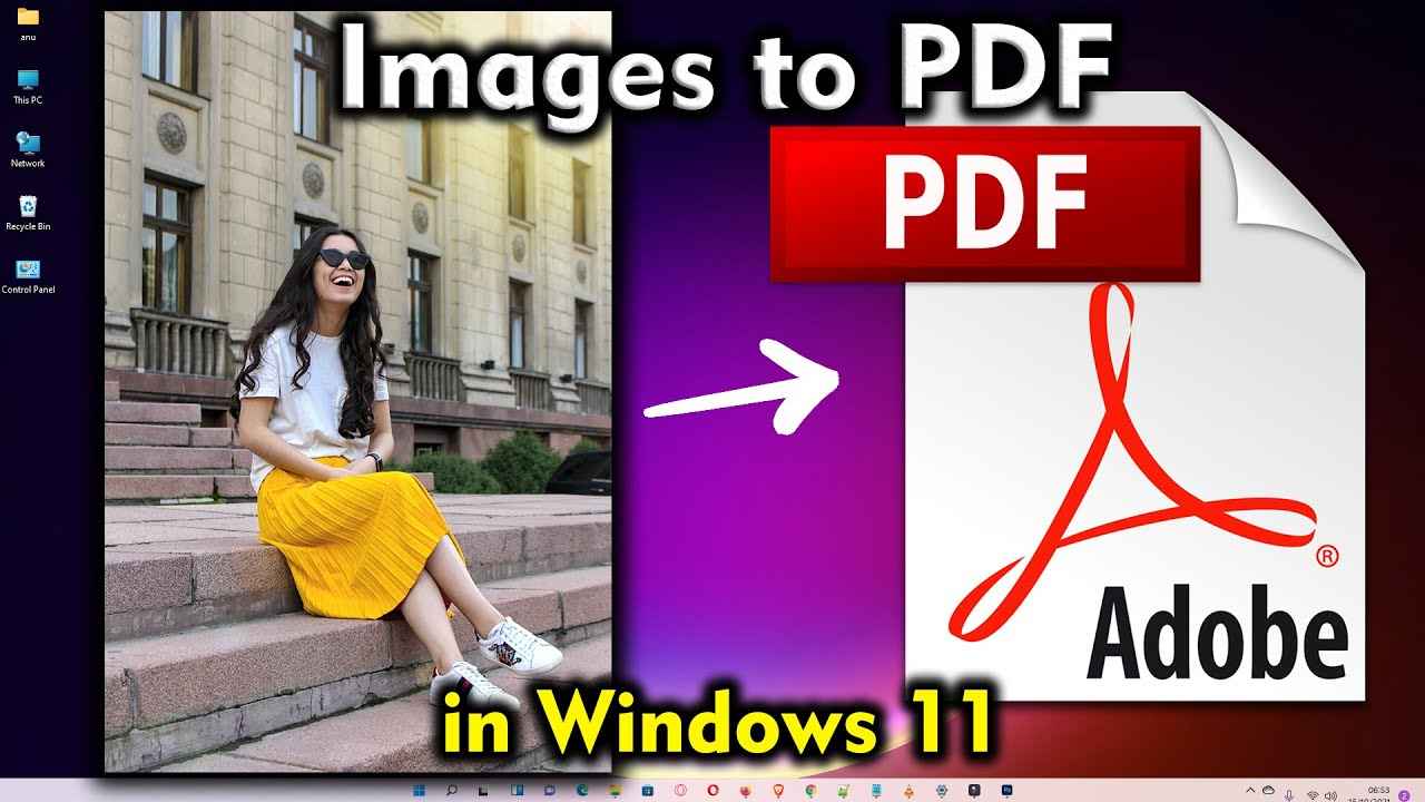 How to convert a JPG or PNG image to PDF in Windows 11 Pc or Laptop