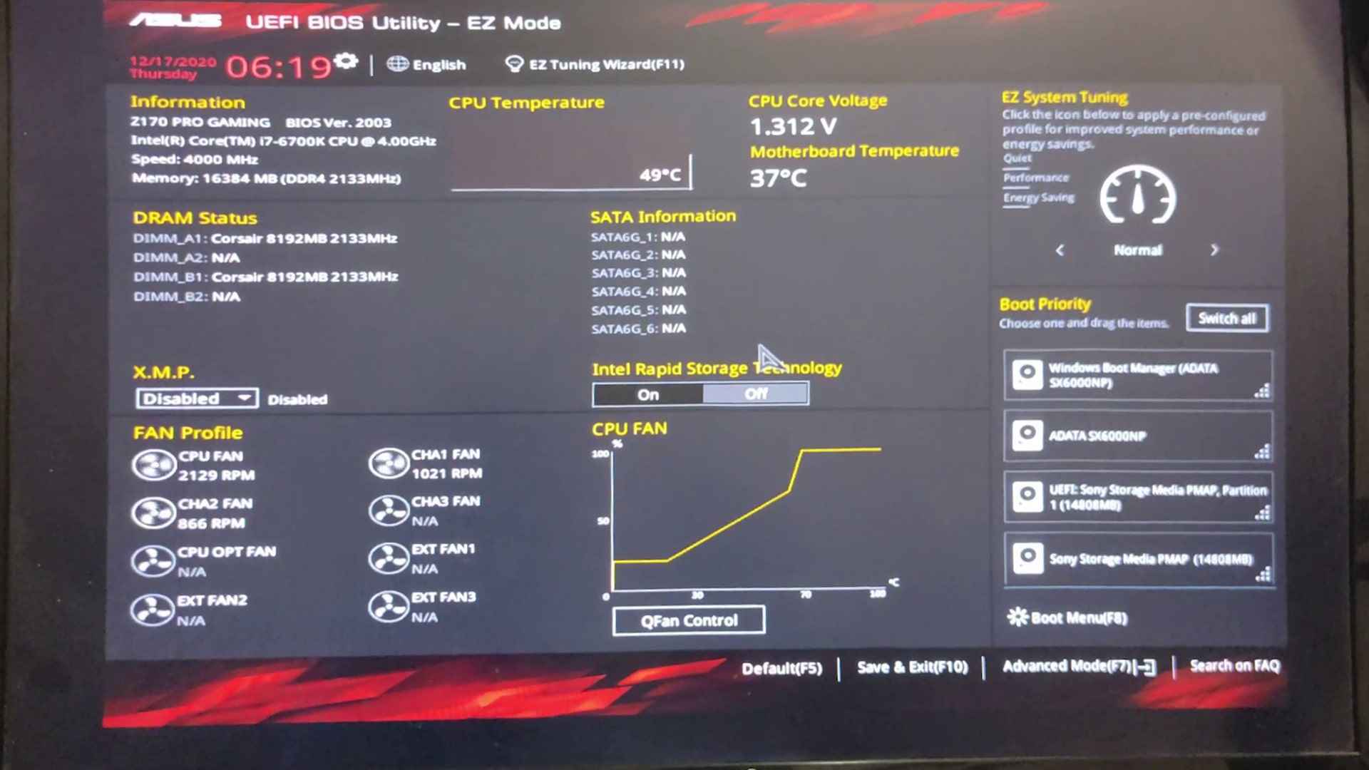 enter the BIOS settings