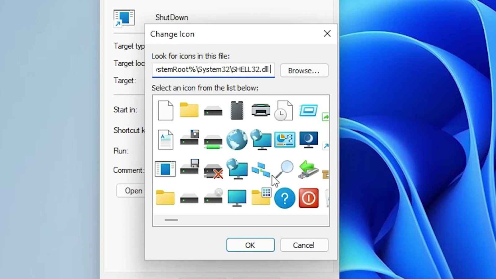 shell32.dll icons in windows 11