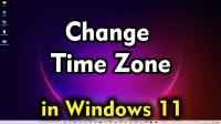 How to Change your Time Zone in Windows 11