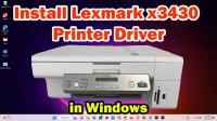 How to Download & Install Lexmark x3430 Printer Basic Driver in Windows PC or Laptop
