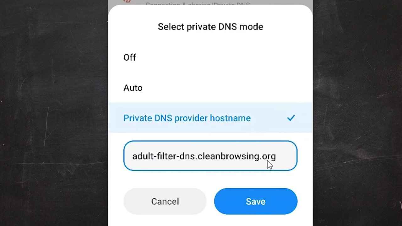 Add Private DNS Provider Hostname in Android Mobile