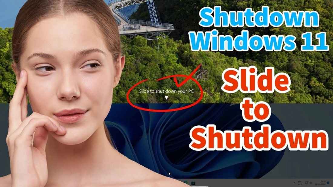 Another Way to Shutdown Windows 11 Pc With Mouse - Slide to Shutdown Another Way to Shutdown Windows 11 Pc With Mouse - Slide to Shutdown