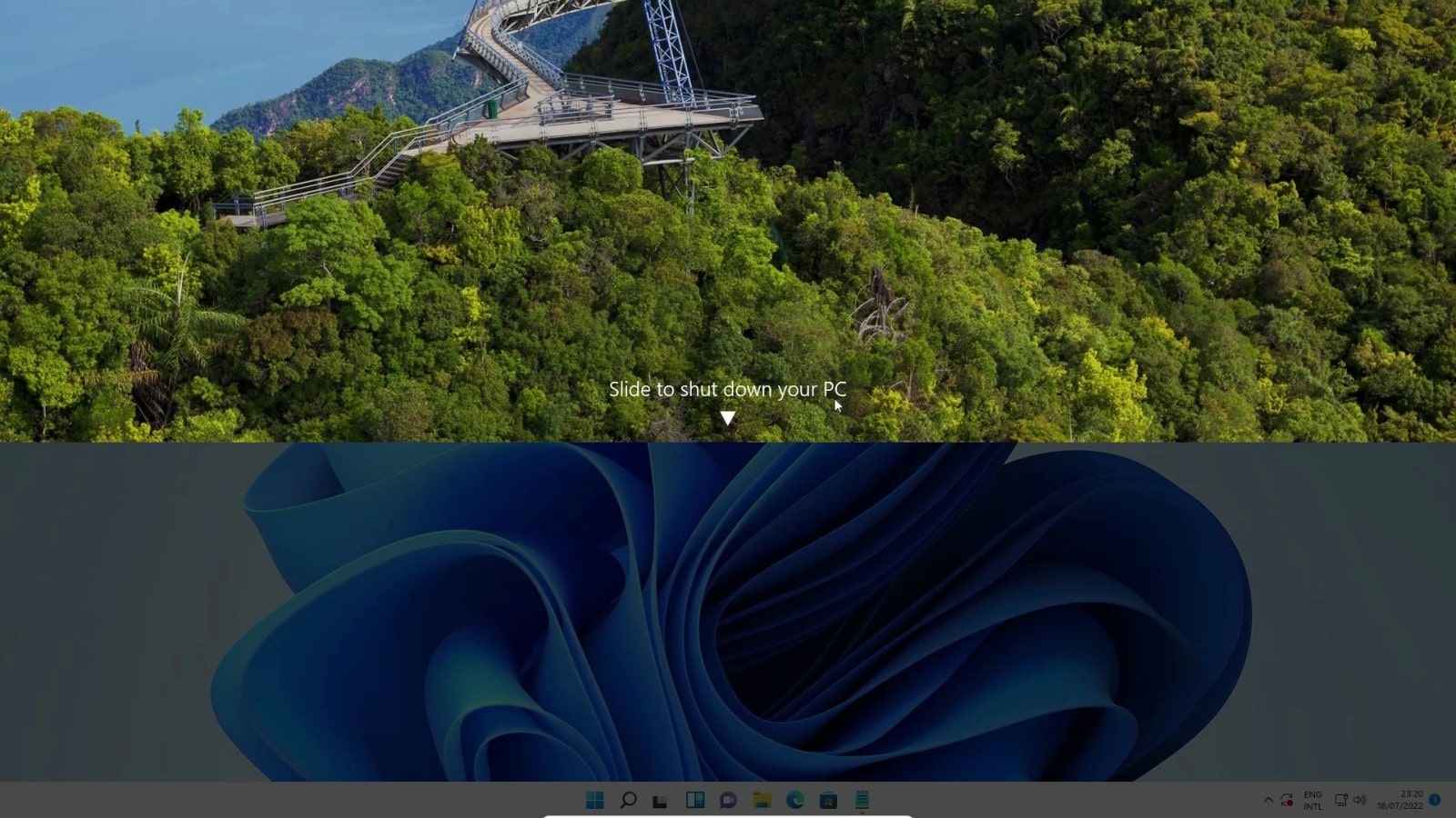 Slide To ShutDown in windows 11 Slide To ShutDown in windows 11
