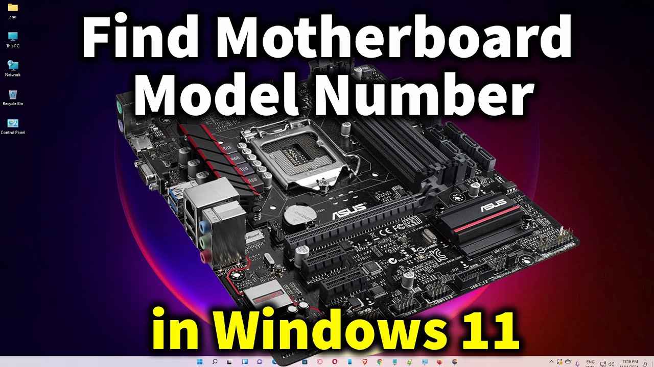 How To Find Motherboard Model Number in Windows 11 PC or Laptop