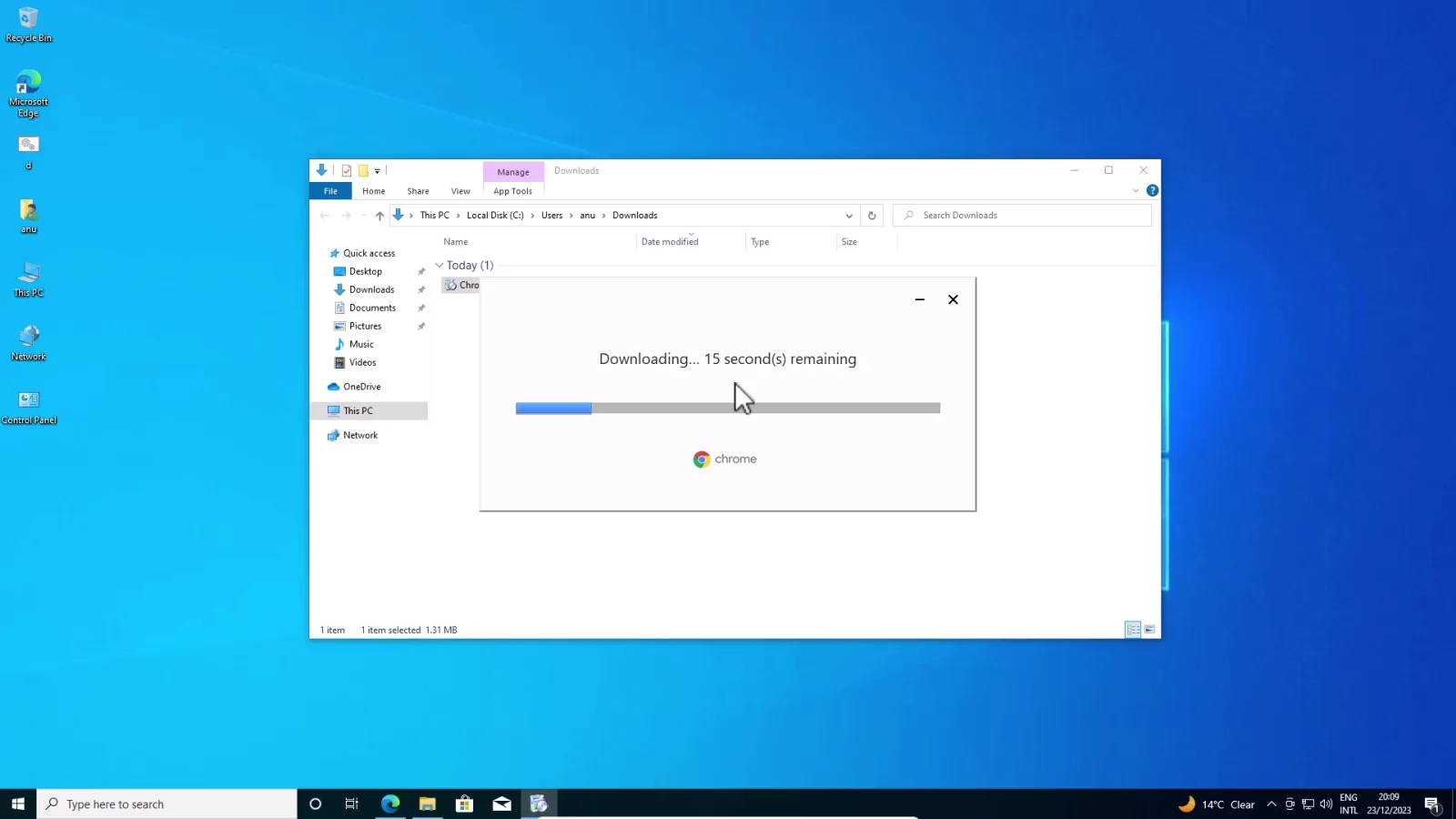 Run the Chrome Installer
