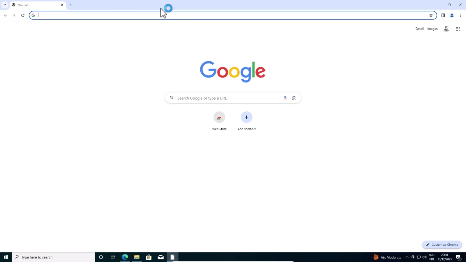 Start Google Chrome Browsing