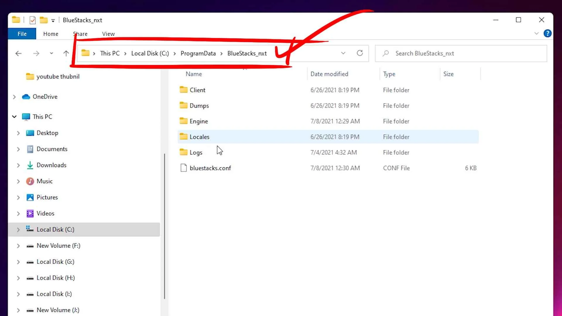 BlueStacks 5 Backup File location
