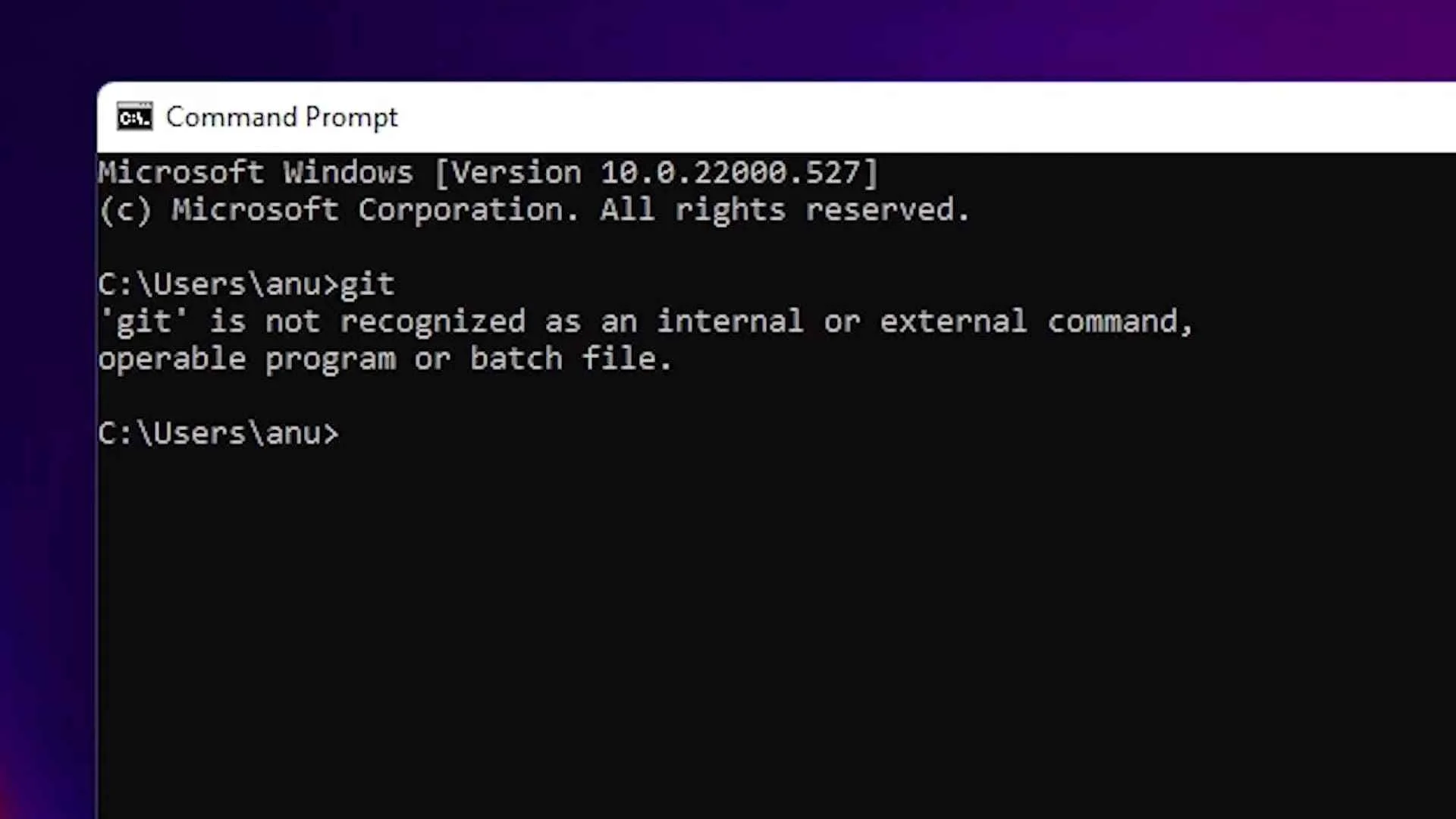 Check Git is installed or Not
