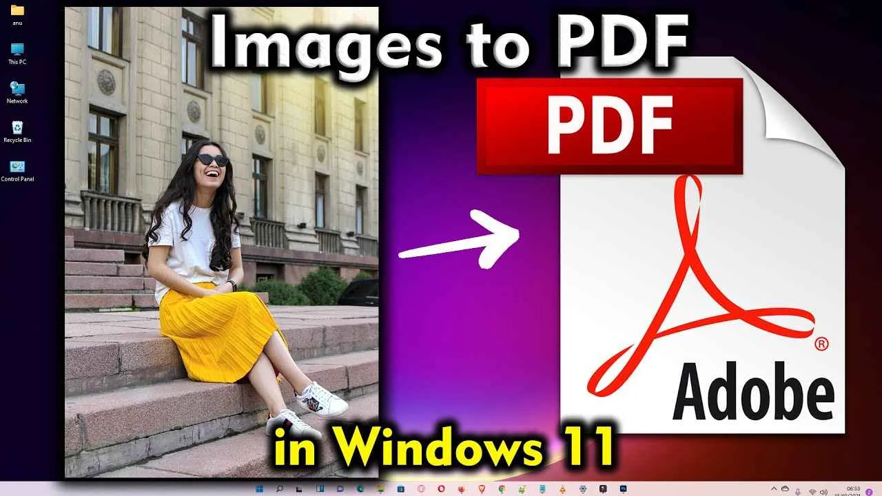 How to convert a JPG or PNG image to PDF in Windows 11 Pc or Laptop